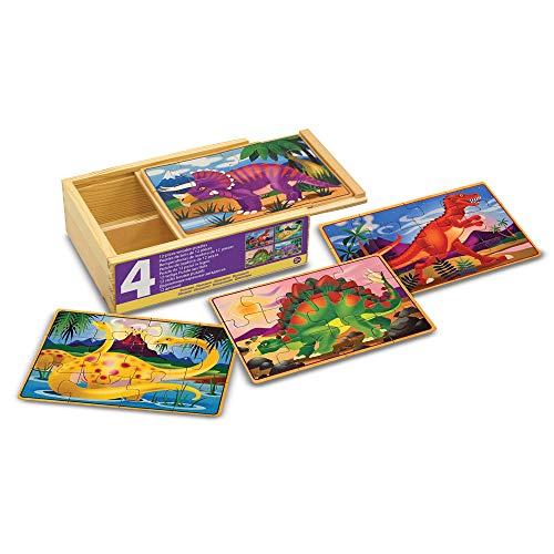 Melissa & Doug- Dinosaur Dinosaurios Juego Jigsaw Puzzle, Multicolor (13791) , color/modelo surtido