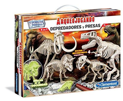 Clementoni Depredadores y presas, Juego con dinosauros (55110.1)
